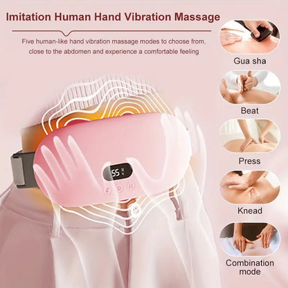 Portable Vibration Massage Belt with Digital Display for back pain